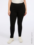 Total black jeggings with elasticated waist image number 0