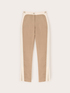 Trousers with piping and slit at the bottom image number 4