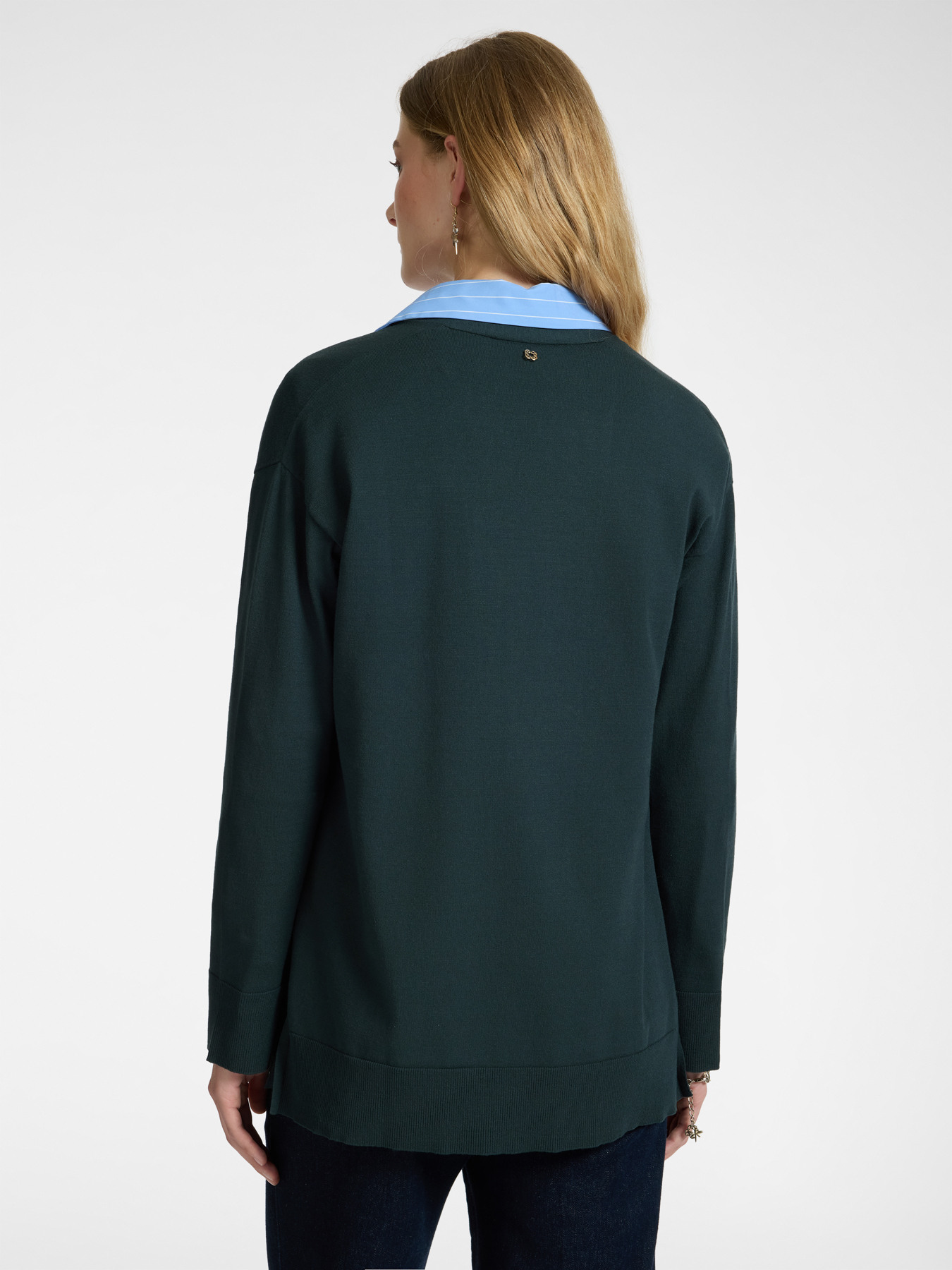 Cardigan longo aberto na frente image number 1