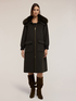 Mixed wool coat with removable collar image number 2