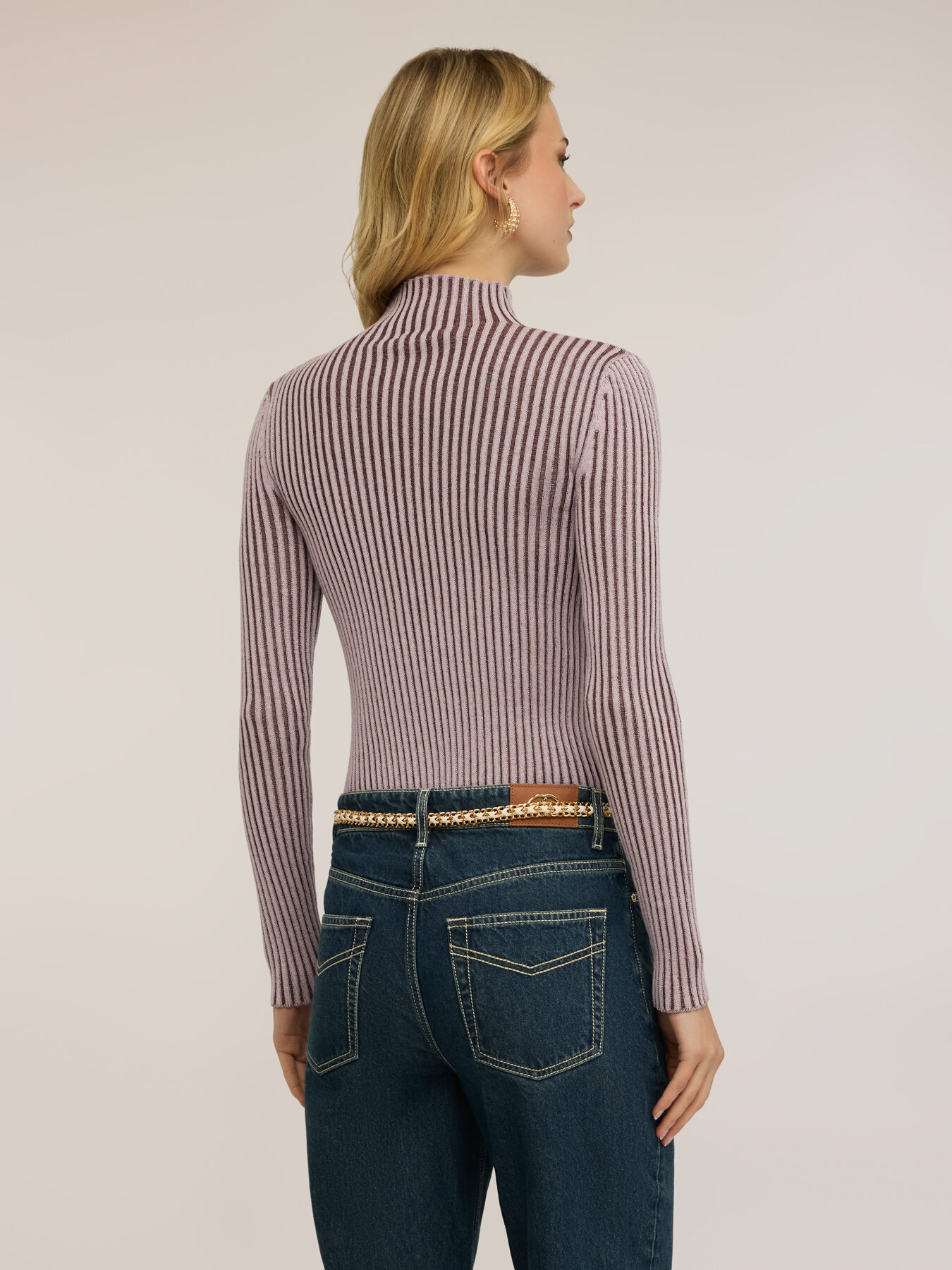 Vanis&eacute; ribbed turtleneck sweater image number 1