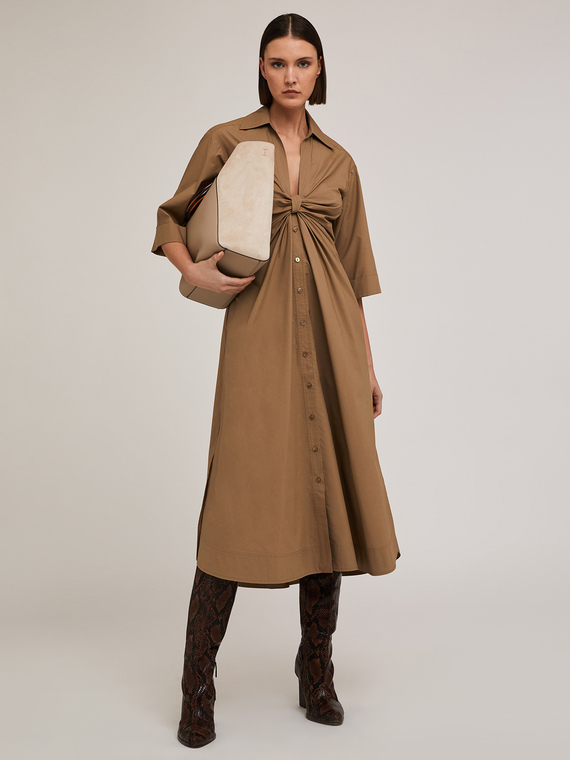 Vestito chemisier con nodo