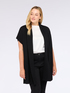 Cardigan lungo in maglia fine con maniche corte image number 0
