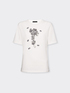T-shirt with floral embroidery image number 4