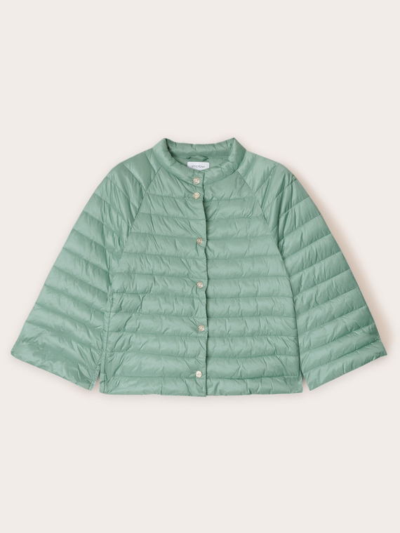 Cape rembourrée en nylon brillant