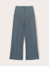 Palazzo pants in yarn-dyed fabric image number 4