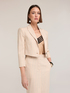 Blazer spencer din amestec de in cu dungi image number 2