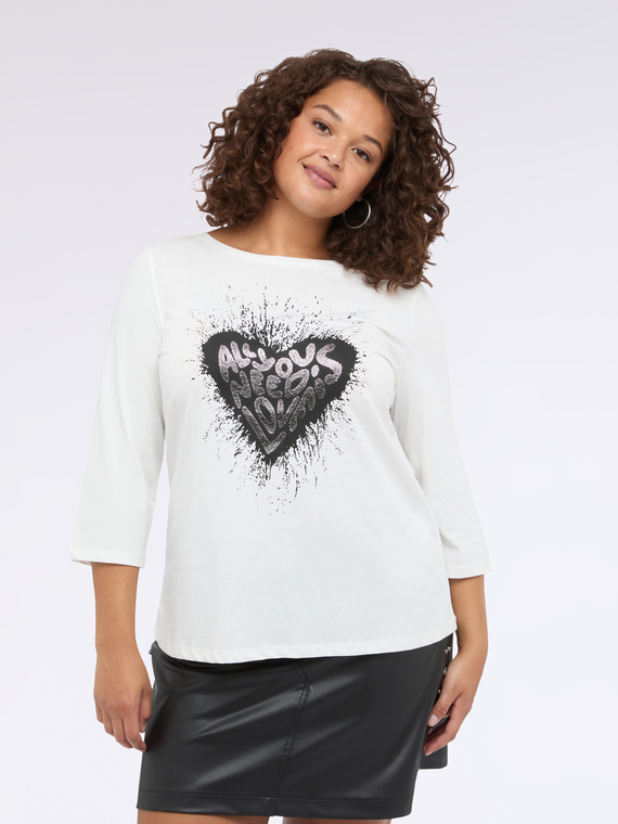 Rock print jersey T-shirt