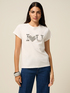 Jersey T-shirt with jewel appliqué image number 0