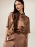 Blusa in raso con taschino image number 3