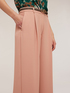 Pantalon large en satin avec passepoil latéral image number 3