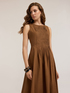 Vestito con pieghe n popeline image number 2