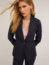 Blazer à simple boutonnage en denim image number 0