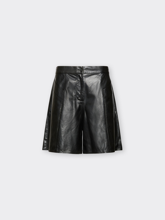 Leather Bermuda Shorts