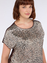 T-shirt bimaterica con paillettes image number 3