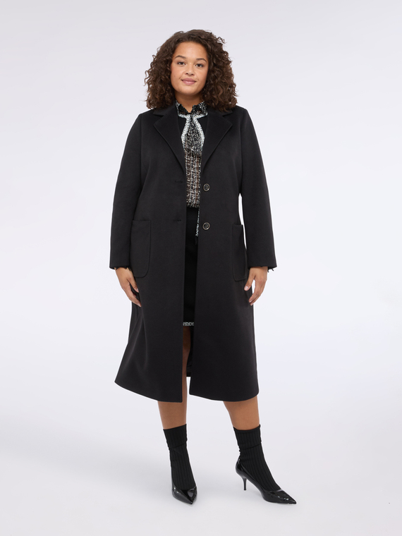 Long coat with belt