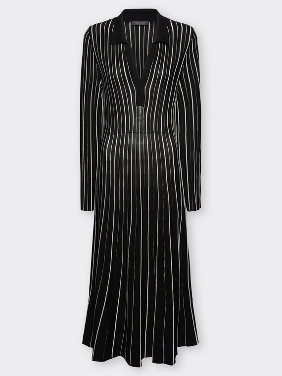 Vestido de punto a rayas