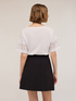 T-shirt with crochet effect sleeves image number 1