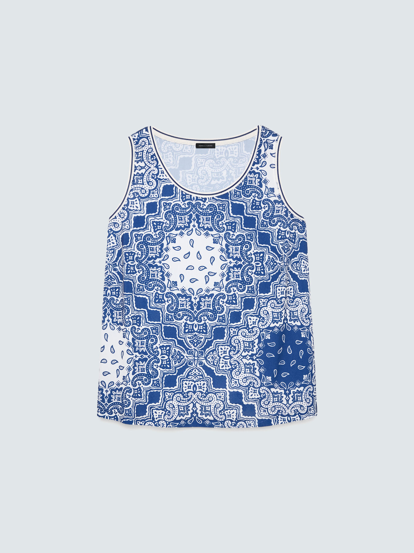 Jersey-Top mit Bandana-Print image number 5