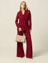 Double-breasted blazer with covered buttons image number 3