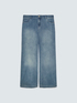 Jeans Wide Leg aus gewaschenem Denim image number 4