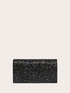 Glittery Coated Fabric Wallet Bag image number 1