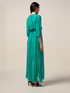 Long silk blend dress image number 1