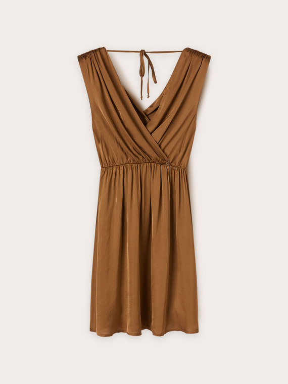 Short satin dress