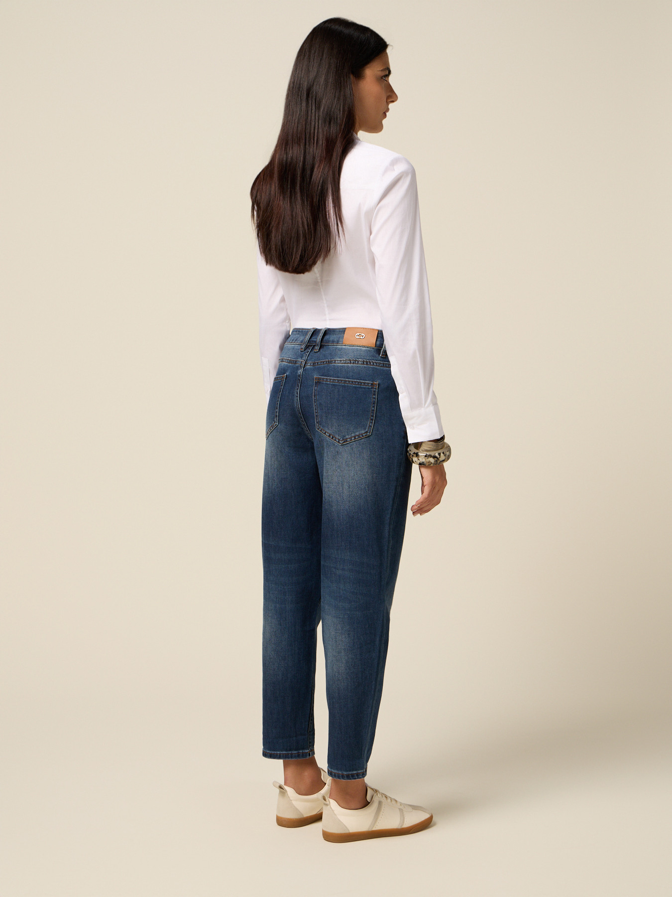 Jeans boyslim con patch gioiello image number 1