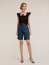 Jersey top with flounce image number 2