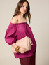 Off-shoulder cotton blouse image number 3