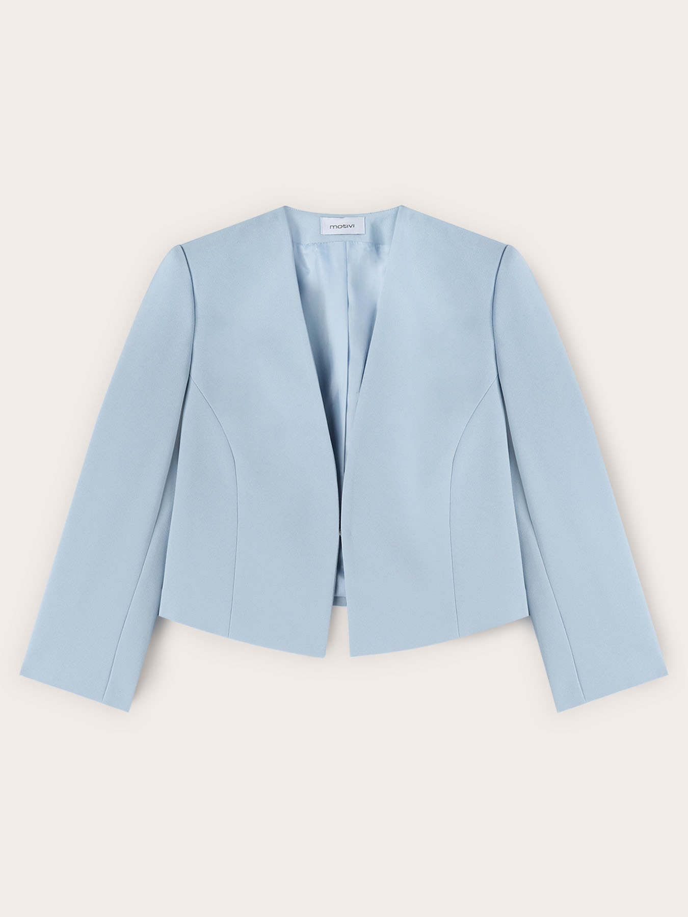 Structured jacket in cady crepe image number 4