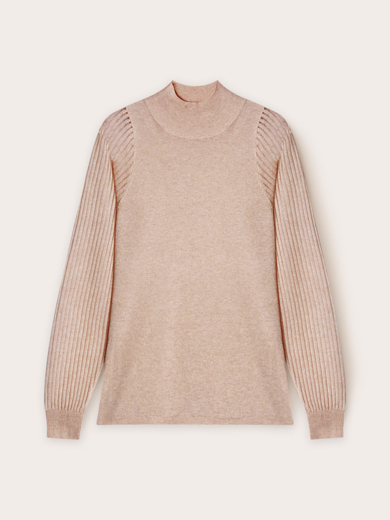Pull à manches ajourées