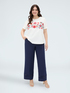 Wide-Leg-Hose mit Ajour-Detail image number 3