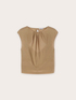 Voile blouse with back cut-out feature image number 4