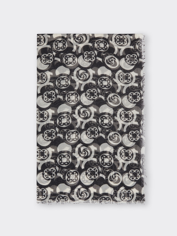 Printed modal scarf