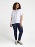 T-shirt boxy in cotone e lino image number 2
