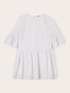 Mini dress with broderie anglaise ruffles image number 4