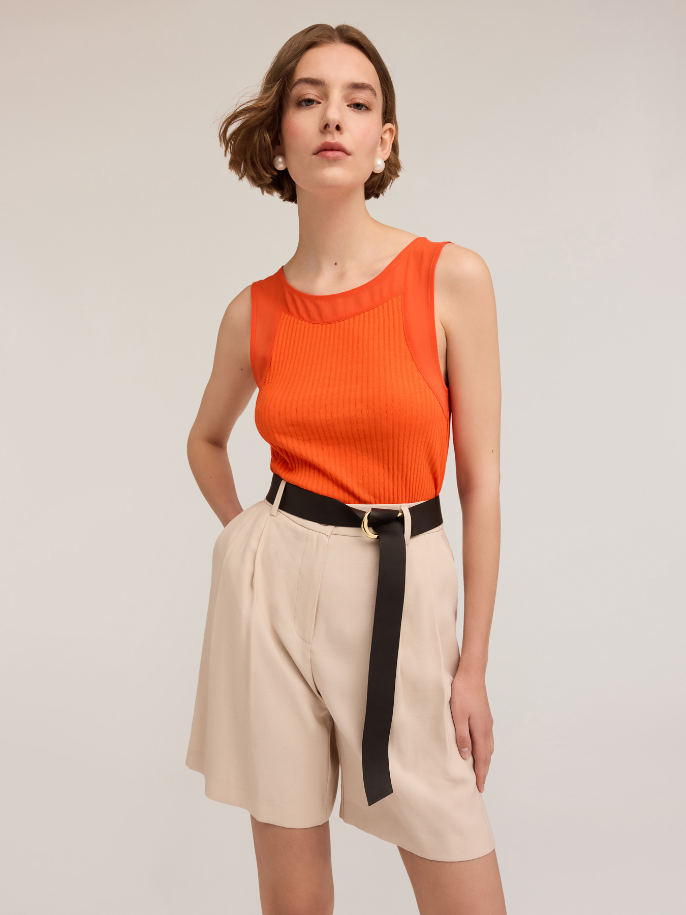 Top with georgette edges image number 0