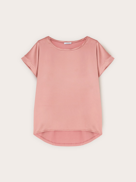 Zweifarbiges T-Shirt aus Baumwollmischung