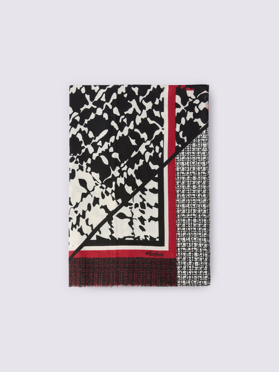 Bufanda larga con estampado