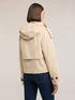 Short trench coat in mixed cotton gabardine image number 1