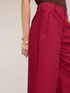 Pantaloni cropped din twill de bumbac image number 2
