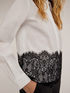 Camicia serafino con banda in pizzo image number 2