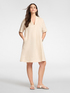Short sleeve linen shirt dress image number 2