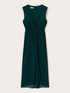 Georgette sheath dress with draping image number 4