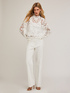 Flare-Hose mit Taschen aus Drillich image number 0