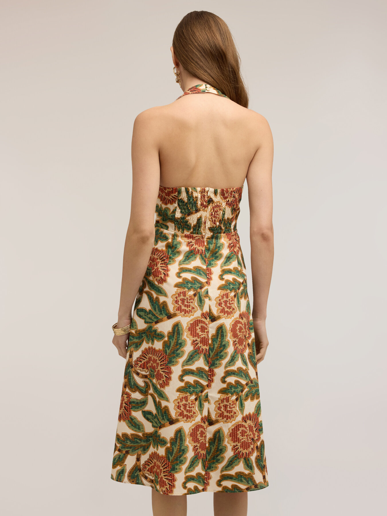 Kleid aus Popeline mit Blumendruck image number 1
