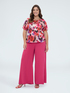 Floral print viscose blouse image number 2