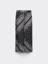 Weite Hose mit Schal-Print image number 4